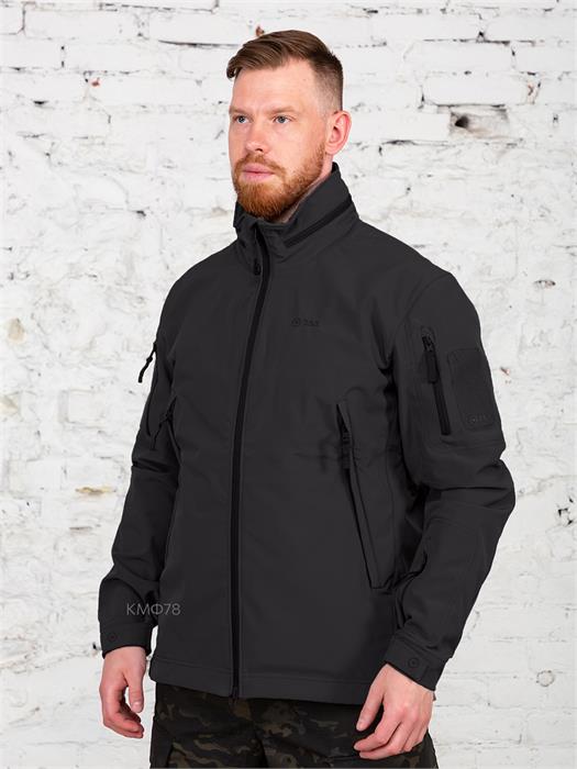 Куртка Новатекс 7.62 Фантом softshell черная kur-nvtx-fntm/чрн