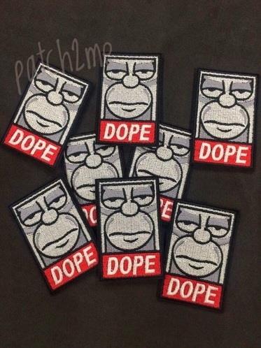 Шеврон DOPE прямоугольник черный/серый br0U0eLfjRA1cz1o2IDG63