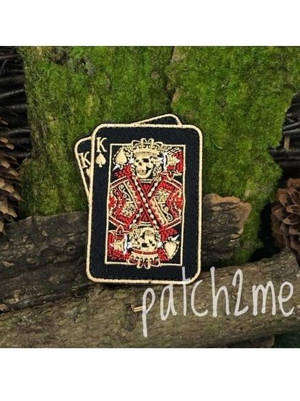 Шеврон Карта Король пик прямоугольник черный Sz6XS99HhE3-L4jrPHJk63