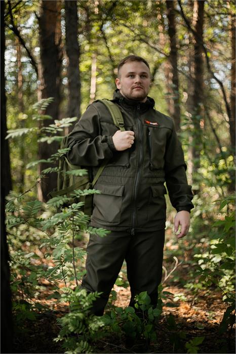 Костюм Тайгер Кречет на дюспо-флисе (до -5 С) хаки Тайгер/Кречет