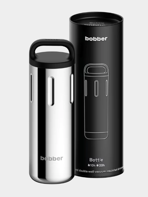 Термос Bobber Bottle вакуумный 0,59 литра серебристый Bottle-590 Glossy