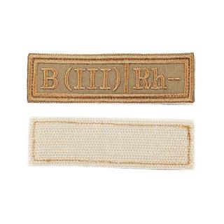 {{photo.Alt || photo.Description || 'Шеврон Группа крови B (III) Rh- прямоугольник 2,5х9 см coyote'}}