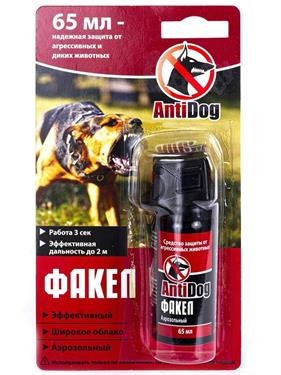 {{photo.Alt || photo.Description || 'Баллончик распылитель АнтиДог Факел аэрозольный с крышкой Flip-Top для самообороны 65 мл'}}