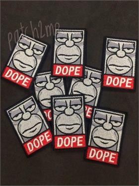 {{photo.Alt || photo.Description || 'Шеврон DOPE прямоугольник черный/серый'}}
