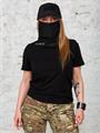 Бандана-труба шарф-трансформер (Бафф) бесшовный черный buff-kmf/blk
