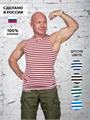 Майка-тельняшка КМФ78 летняя 100% хлопок 180 гр/м2 краповая M-TLN-Z-let/крп